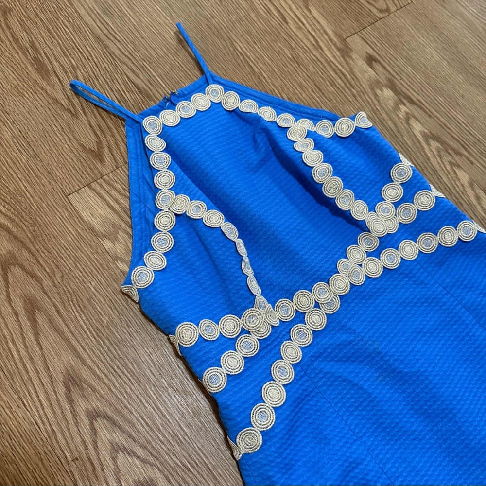 Lilly Pulitzer Bennet Blue Pearl Shift Dress - Picture 5 of 15